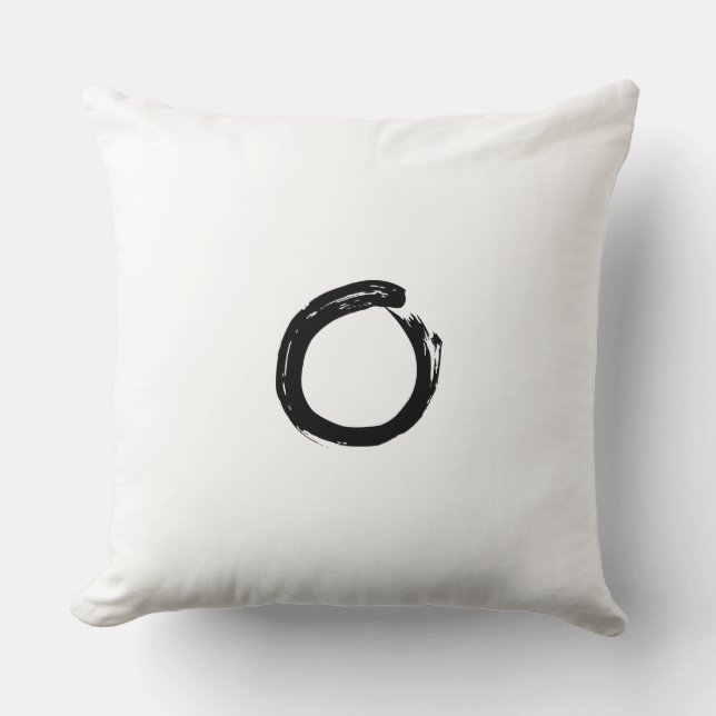Cojín Decorativo Zen Almofada com Enso (Anverso)