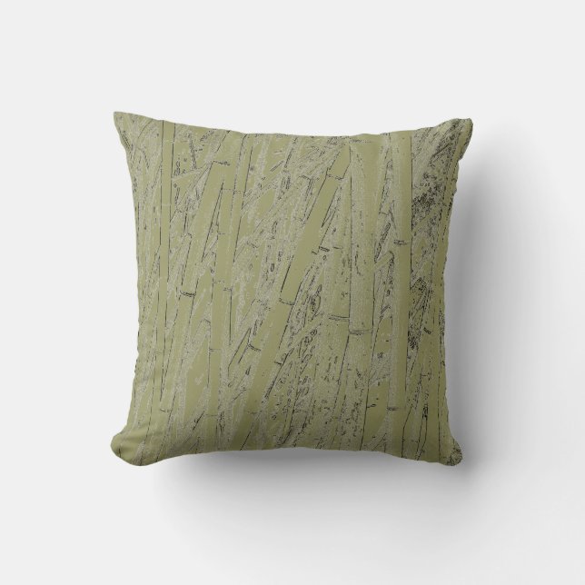 Cojín decorativo 'Zen Bamboo' (Anverso)