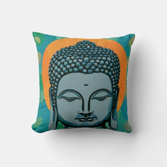 Cojín Decorativo Zen Buddha Head (Anverso)