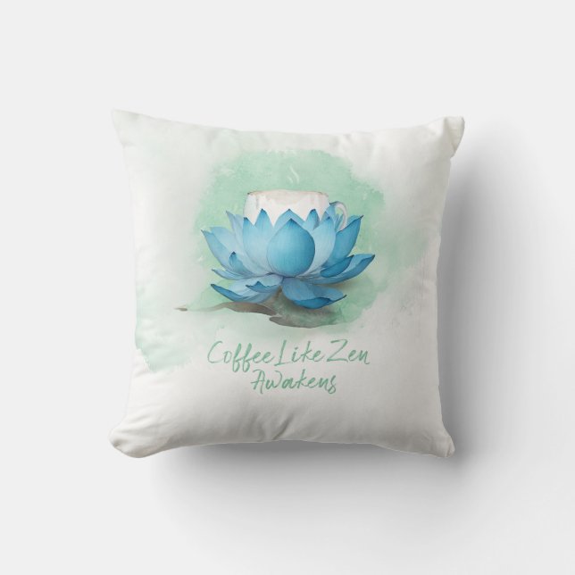 Cojín Decorativo Zen de café (Anverso)