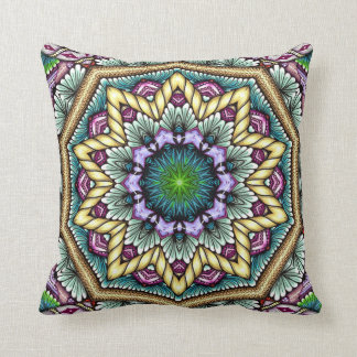 Cojín Decorativo zen-doodle azul del starbust