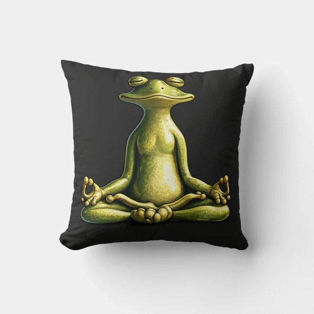 Cojín Decorativo Zen Frog (Anverso)