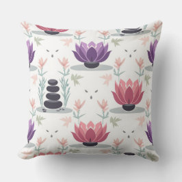 Cojín Decorativo Zen Lotus  Pillow - Meditation Yoga Wellness 