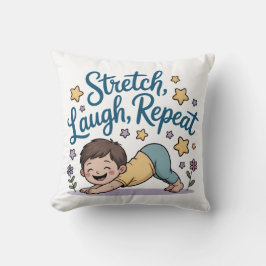 Cojín Decorativo Zen Stretch laugh repeat yoga lover