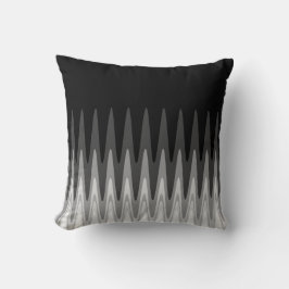 Cojín Decorativo Zig Zag Black Gray Pattern