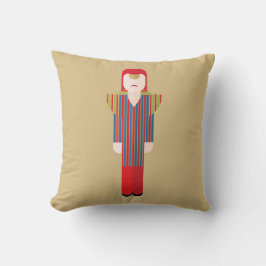 Cojín Decorativo Ziggy – Retro Glam Rock Throw Pillow