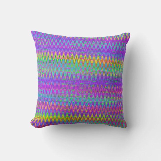 Cojín Decorativo Zigzag Alucinante (Anverso)