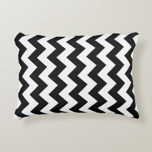 Cojín Decorativo Zigzag blanco y negro