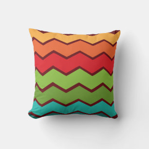Cojín Decorativo Zigzag de los años 1970