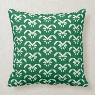 Cojín Decorativo Zigzag floral verde