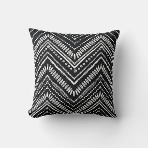 Cojín Decorativo Zigzag Stripes: Étnica de mano detenida