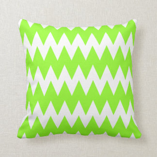 Cojín Decorativo Zigzags de la verde lima