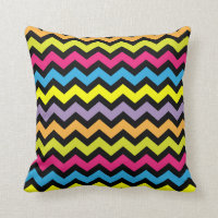 Zigzags negros de Chevron con colores brillantes