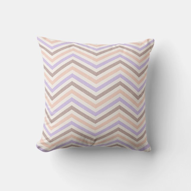 Cojín Decorativo ZigZagZest Rubor Lavanda rosa (Anverso)