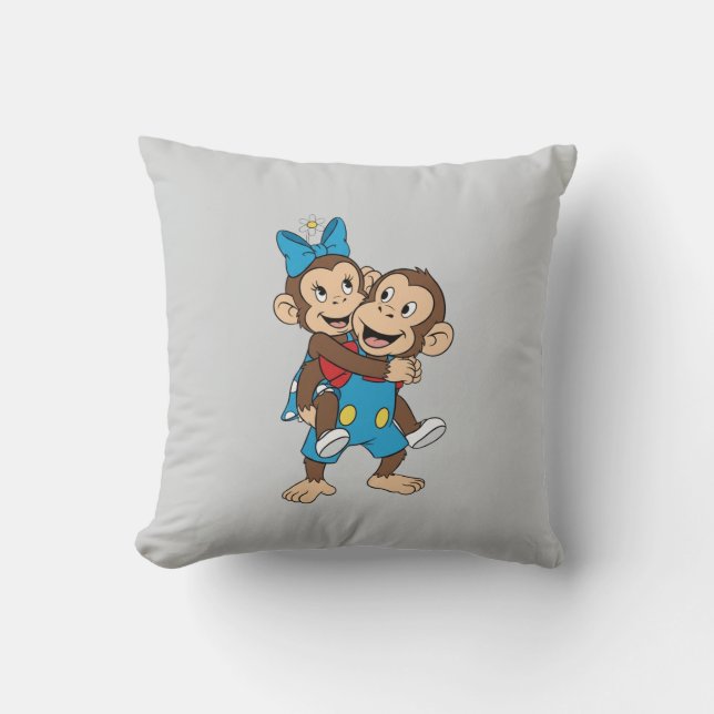 Cojín Decorativo zina on mimo's back (Anverso)