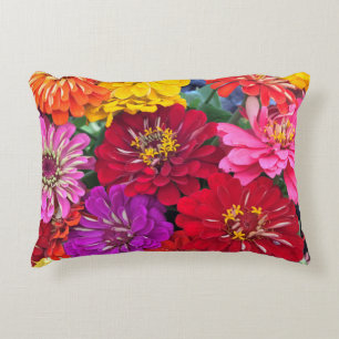 Cojín Decorativo Zinnia Flores Acento Pillow