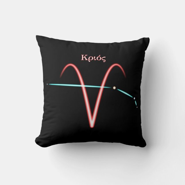 Cojín decorativo Zodiac Constellation Aries (Anverso)