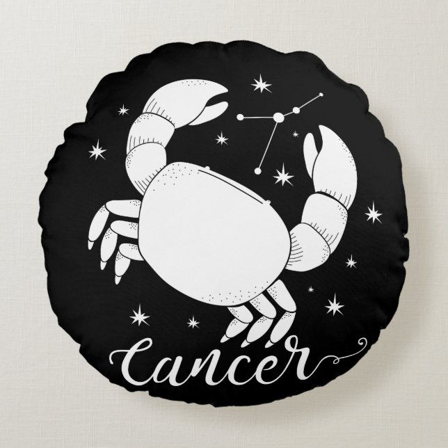 Cojín decorativo Zodiac contra el cáncer (Anverso)