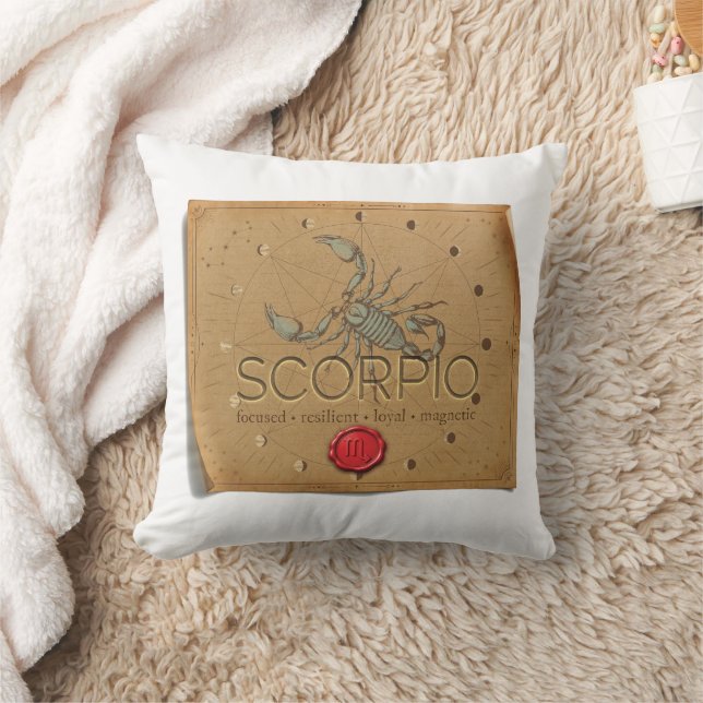 Cojín Decorativo Zodiac - Scorpio - Throw Pillow (Manta)