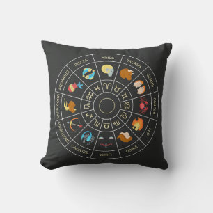 Cojín Decorativo Zodiaco colorido