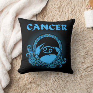 Cojín Decorativo Zodíaco Oscuro - Cáncer Arte de Astrología Medie
