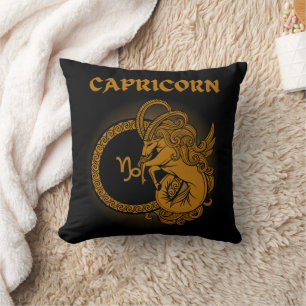 Cojín Decorativo Zodíaco Oscuro - Capricornio Arte de Astrología