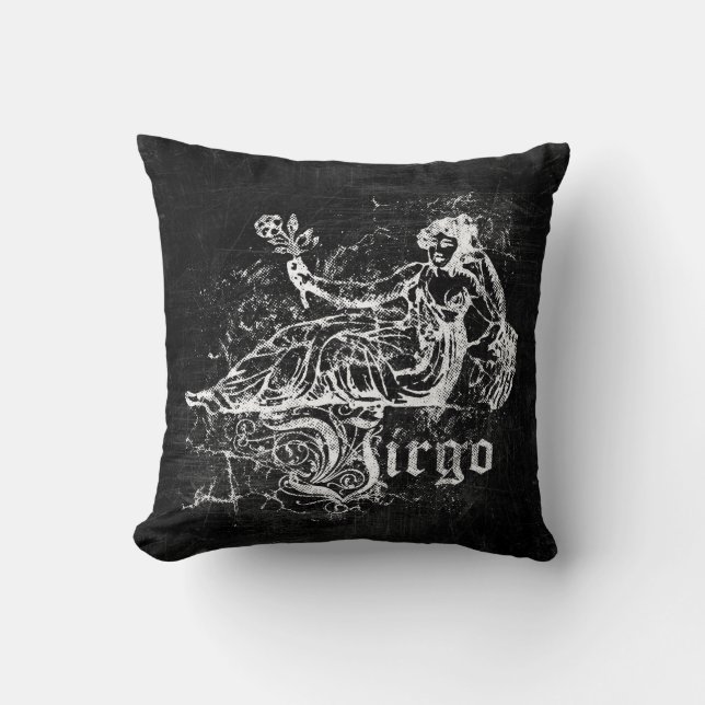 Cojín Decorativo Zodiaco Virgo Vintage (Anverso)