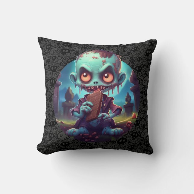 Cojín Decorativo Zombie Comating Candy (Anverso)