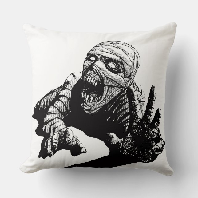 Cojín Decorativo Zombie momificado (Anverso)