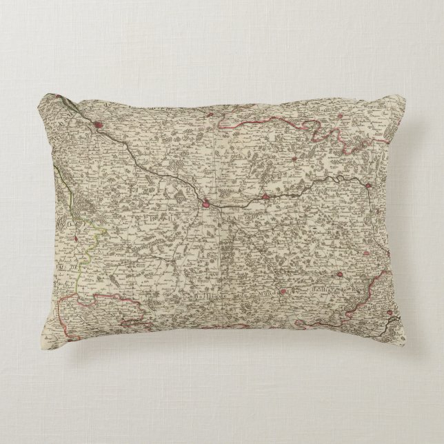 Cojín Decorativo Zonas urbanas de Francia 2 (Anverso)