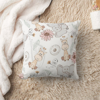 Cojín decorativo Zoo Friends de 16" x 16"