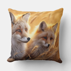 Cojín Decorativo Zorro Animal Wildlife Wilderness Colorful Wall Art