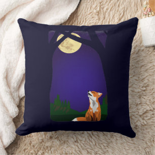 Cojín Decorativo Zorro de luna llena
