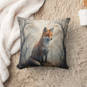 Cojín Decorativo Zorro Místico del Bosque