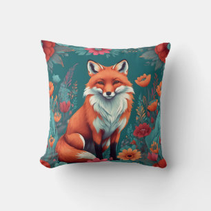 Cojín Decorativo Zorro naranja lindo