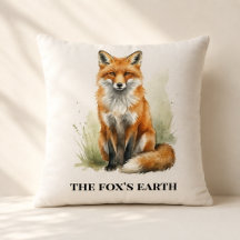 Zorro personalizado del bosque Northwoods acogedor