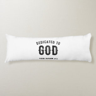 COJÍN DEDICADO A DIOS PERSONALIZABLE GUAY TEXTO NEGRO