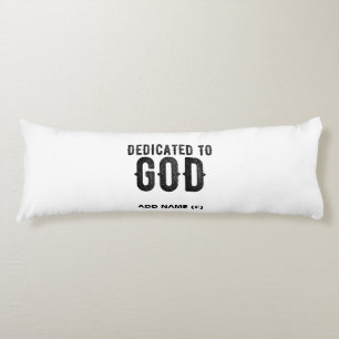 COJÍN DEDICADO A DIOS PERSONALIZABLE GUAY TEXTO NEGRO