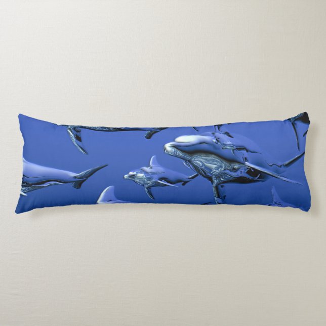 Cojín Delfín azul (Anverso)