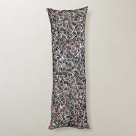 Cojín Desagradable de salmón bruto y mosaico irregular g