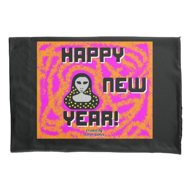 Cojín Deseos de Año Nuevo Grays, funda de almohada están (Anverso)