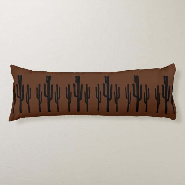 Cojín Desierto del Suroeste Saguaro Cactus Pillow Cuerpo (Anverso)