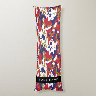 Cojín Día de la Independencia Camuflaje Su nombre Person