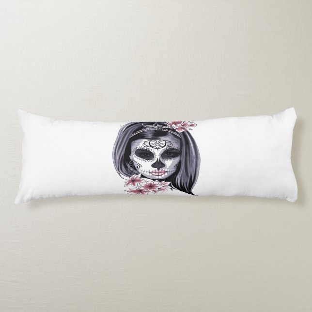 Cojín Día de Muertos Día de la Calavera del Azúcar (Anverso)