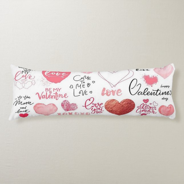 Cojín Día de San Valentín de corte (Anverso)