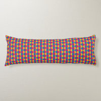 Diamantes y triángulos rosa, amarillo y azul