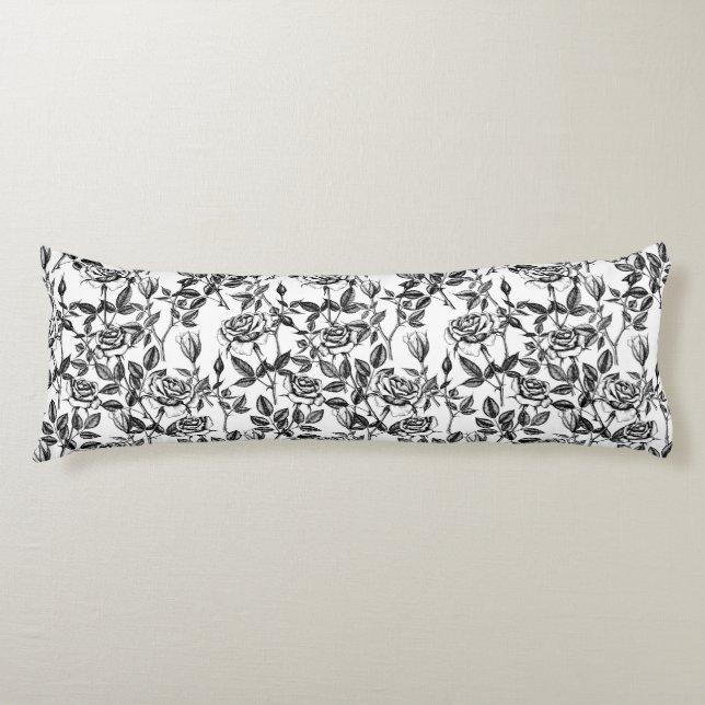 Cojín dibujo de rosas (Anverso)