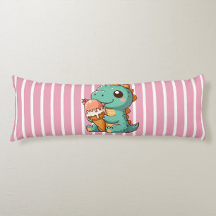 Cojín Dino de comer helado lindo