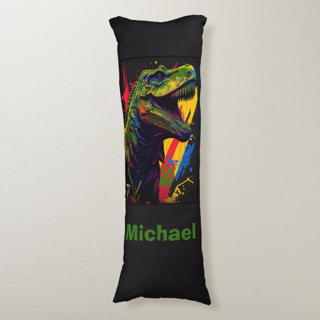 Cojín Dinonsaur T Rex Body Pillow (Frente vertical)