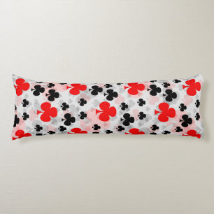 Cojín Diseño abstracto del patrón del Club Red Black Clo